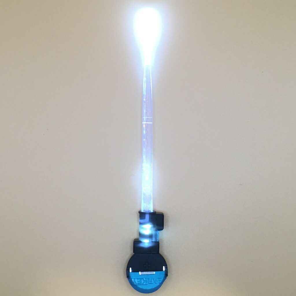 Ear curette Light source handle with Bionix 4mm loop curette lighted